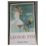 Poster advertising Leonor Fini art exhibition
