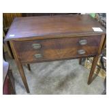 Walnut entry deskDrop sided,2 drawers. 36x18x32