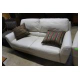 Leather?SofaHeavy board framed,2 cushion.