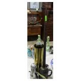 Long stemmed oiler, brass artillery shell & Danish