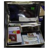 Art tin incl photo paper, & printing papers