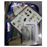 Ephemera: Cracker Jack ad, greeting cards, letters