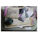 Ephemera lot incl. fan, paper & music