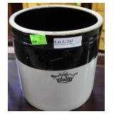 3 gallon crown crock3 3/4 in brown outer band