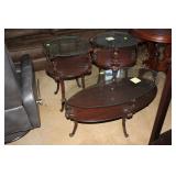 3 pc living room table setContemporary style