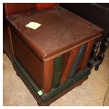 Around the world faux bookshelf cupboard