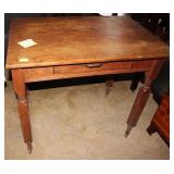Tiger oak kitchen table35 x24 x30 in hi.Single