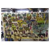 hand knotted Native American animal scene rug