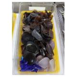 Assorted brown sea glass
