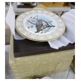 Eight Boehm owl collector plates in original box