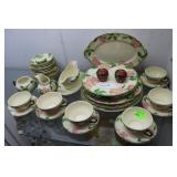 Two pcs early Wedgewood: squat teapot & lid stein