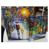 Two complementary acrylic on canvas original art b