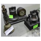 Brass bell collection - Figural bell, liberty bell