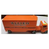 Vintage steel Allied Van lines moving truck