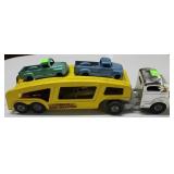 Vintage Steel Strutco auto transport with four car