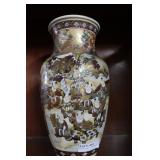 Highly decorated oriental ginger jar 18 in high