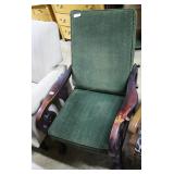 Morris chairCherry frame,scroll design arm