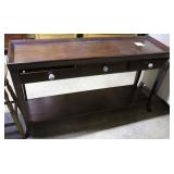 3 drawer cherry console/sofa table56x17x30 in