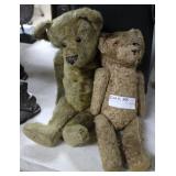 Two mohair teddy bears
