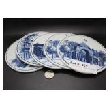 Five Royal Copenhagen trivets