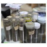 15 containers assorted date nickels - 39, 54, 43,