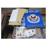 Container unsorted stamps