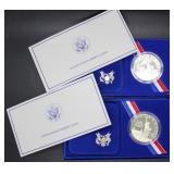 Two 1986 US Liberty silver rounds