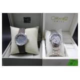 Two watches in box: Swiss Army with loose band & C