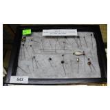 Huge lot Antique Victorian hat pins, stick pins in