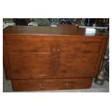 Murphy bed with electric outlets