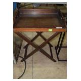 Folding tea cart table