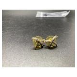 14kt & diamond star earrings - 2.2gtw