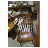 Or Hitchcock Maori stencil back chairs