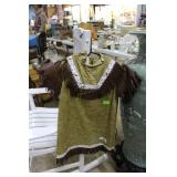 Native American Childs dress with leather fringe