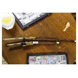 Two contemporary samurai style swords