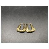 14kt Hammered Gold Earrings 3gtw