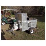 Portable hot dog cook cart