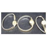 Three Vintage ladies Hamilton wrist watches gold f