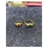 Two Christmas rings 14kt - 8gtw