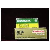 2x$ - Remington .300Sav 150gr, & Federal .30-06SPR