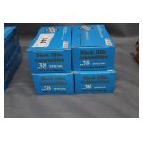 4x$ - .38Special Black Hills Ammo 158gr 50 round b