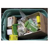 Packed tote assorted caliber brass casing