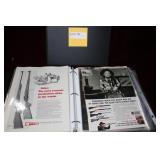 Two binders unframed vintage advertising pages - M