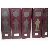 Twenty leather bound binders of 12plus monthly Ame