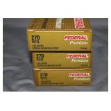 3x$ - Federal .270WIN 130gr sierra game king BTSP