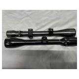 Two scopes: Bushnell 4x Banner & Weaver 8