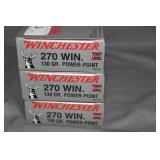 3x$ - Winchester .270WIN 130gr power point 20 roun