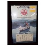 Ruger 1979 framed calendar
