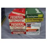 6x$ - 22-250cal 20 round boxes - Federal 55gr, Rem