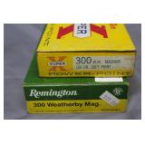 2x$ - Winchester .300WinMag 20 rounds & Remington